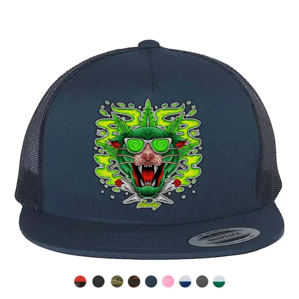 GREENZ-PANTHER_SNAPBACK-BY-STONERDAYS-NAVY_720x