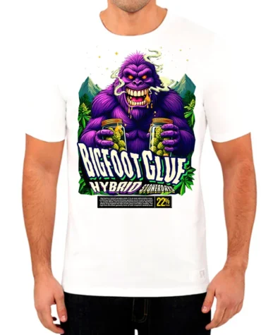 Bigfoot Glue White Tee Shirt
