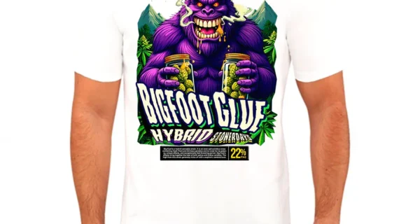 Bigfoot Glue White Tee Shirt