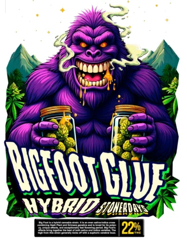 Bigfoot Glue White Tee Shirt
