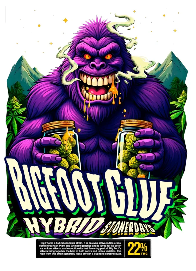 Bigfoot Glue White Tee Shirt
