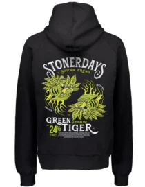 Black and Green Tiger Hoodie