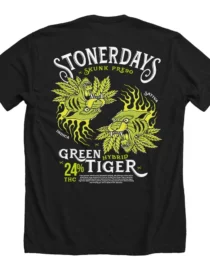 Black - Green Tiger Tee