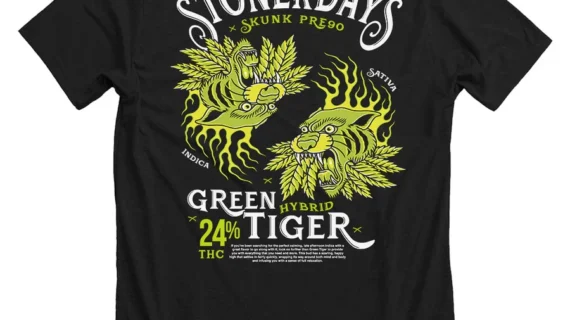 Black - Green Tiger Tee