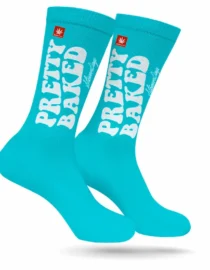 Pretty Baked Teal WEED SOCKS
