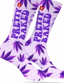 Pretty Baked Purple WEED SOCKS - Image 3